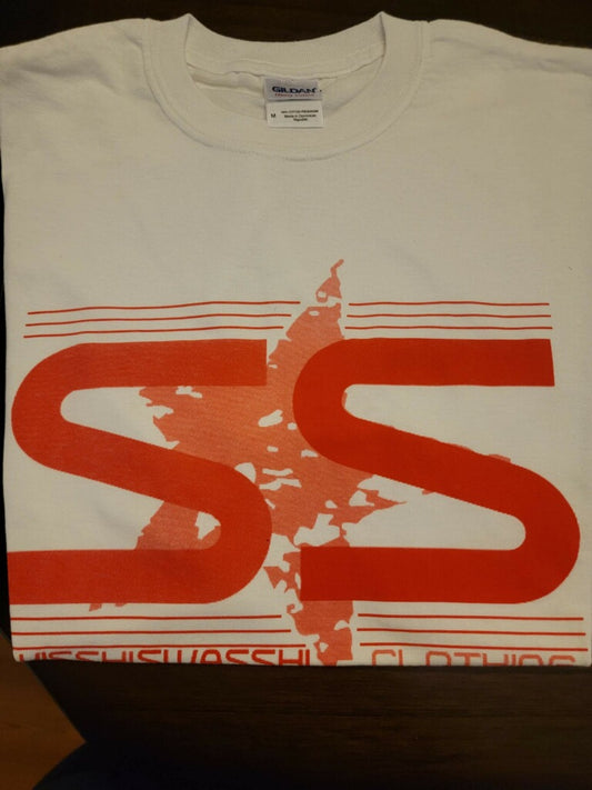 SS Orange & White T-Shirt